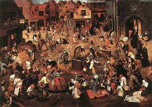 Battle Of Carnival And Lent — Pieter Bruegel The Younger