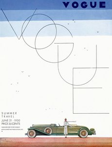 Vogue Magazine Cover In 1930 Photo By Georges Lepape — Georges Augustin Barbier