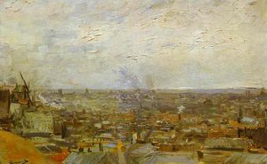 Ansicht Von Paris Vom Montmartre — Vincent Willem Van Gogh
