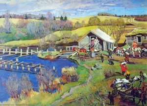 The Mill. October. Ligachevo — Konstantin Yuon