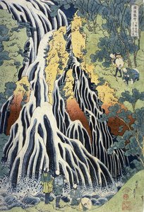 霧降滝富士 — 葛飾北斎 (katsushika Hokusai)