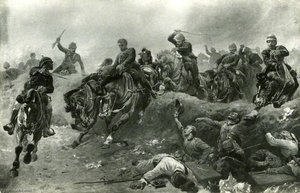 British Artillery Entering The Enemy's Lines At Tel El Kebir, Egypt, 13 September 1882 — John Charlton
