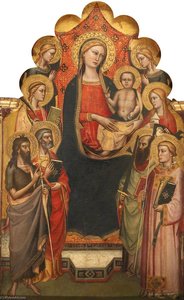 Madonna And Child Enthroned — 니콜로 디 피에트로 제리니