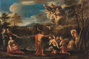The Baptism Of Christ — Da Pier Francesco Mola