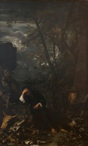 Democritus In Meditation — Salvator Rosa