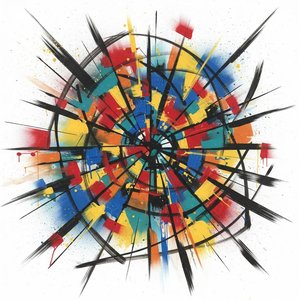 Frattura Radiale: Un'esplosione Singolare Di Energia Prismaticca E Spine Nere Cinetiche