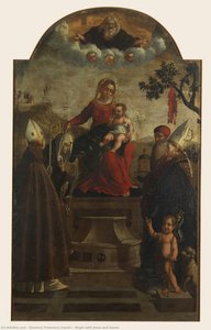 Virgin With Jesus And Saints — Giovanni Francesco Caroto