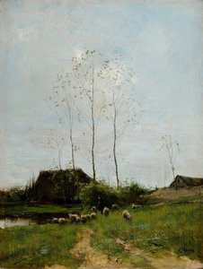Landscape With Shepherd And Sheep — Anton Mauve