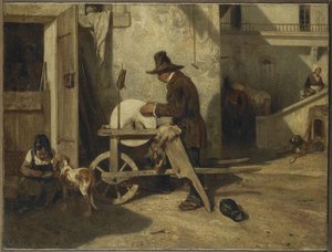 Der Lederverarbeiter — Alexandre Gabriel Decamps