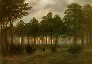"evening1" -> "la Noche 1" — Caspar David Friedrich