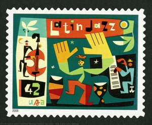 42c Latin Jazz Stamp — United States Postal Service
