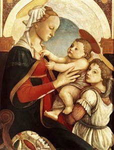 Madonna Et Enfant Avec Un Ange — Sandro Botticelli