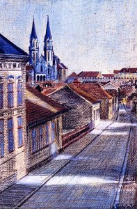 View From The Drawing Classroom, Klosterneburg — Egon Schiele