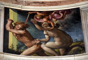 Expulsion From Paradise — Francesco De Rossi (francesco Salviati) (cecchino)