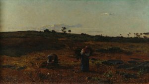 Landscape - Charneca De Belas At Sunset — Silva Porto