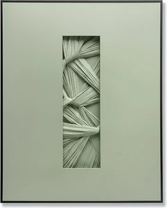 Handmade Abstract Botanical Wall Sculpture In Muted Greens
