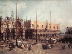 Piazza San Marco: Vista Hacia El Sureste — Giovanni Antonio Canal