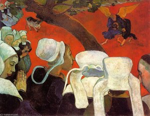 Jacob Wrestling The Angel — Eugène Henri Paul Gauguin