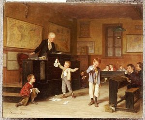 The School Room — Andre Henri Dargelas