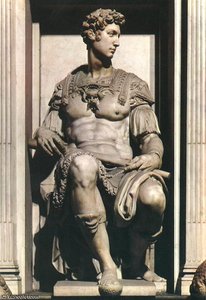 Medicis - Tomb Of Giuliano De' Medici (detail) — Michelangelo Buonarroti