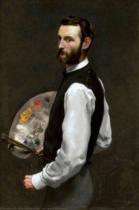 Self Portrait With Palette — Jean Frédéric Bazille