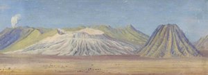 Smoke Of Semeru Volcano And Bromo Volcano, East Java — Marianne North