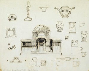 Sketch, Autumn — Joseph Maria Olbrich