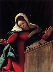 Virgin Annunciate — Lorenzo Lotto