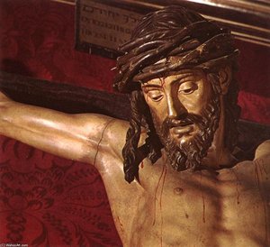 The Merciful Christ (detail) — Juan Martínez Montañés