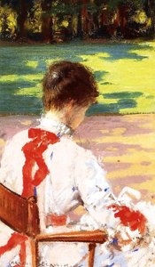 A Study With Sunlight — James Carroll Beckwith