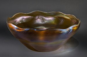 Gold Favrile Bowl — Studio Of Louis Comfort Tiffany