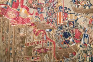 Detail Of The Tapestry “landing In Asilah” — Tournai Passchier Grenier
