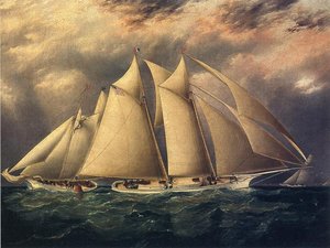Yacht 'alice' Rounding The Buoy — James Edward Buttersworth