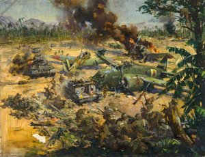 Invasion Scene In Far East — Terence Tenison Cuneo