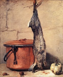 Rabbit And Copper Pot — Jean-baptiste-siméon Chardin
