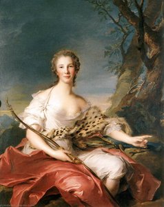 Madame Bouret Come Diana — Marc Nattier