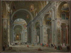 Interior Of Saint Peter's, Rome — Giovanni Paolo Panini