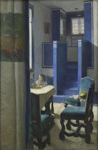 Sala De Estar En Casa Sobre El Monte Alto — Carl Moll