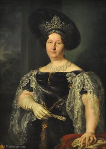 Portrait Of The Queen Of The Two Sicilies — Luis López Y Piquer