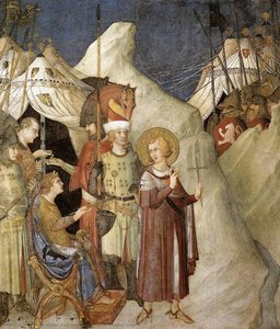 San Martino Rinuncia Alle Sue Armi (scena 4) — Simone Martini