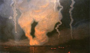 Impression Of The Nightly Celebration At Lake Lucerne — Hans Emmenegger