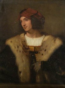 Man With A Red Hat (copy After Titian) — John Bulloch Souter