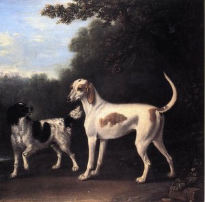 Two Of The Duchess Of Marlborough's Dogs — John Wootton