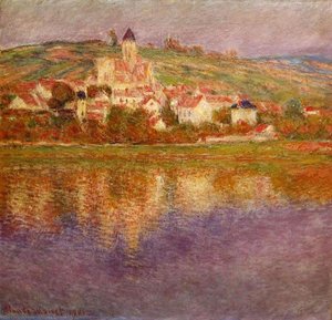 Vetheuil, Efecto Rosa — Claude Monet