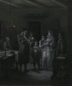 The Conclusion Of The Sabbath (sabbath-ausgang) — Moritz Daniel Oppenheim