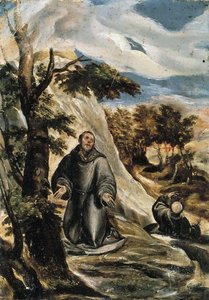St Francis Receiving The Stigmata — El Greco