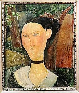Femme Au Ruban De Velours — Modigliani