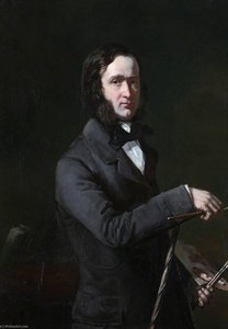 The Artist, His Mother In Law And Wife (triptych, Left Panel) — Patrick Allan Fraser