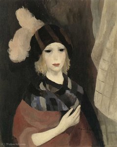 La Femme Au Chapeau À Plumes (1924) — Marie Laurencin