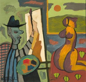 The Painter And His Model — Leonardas Gutauskas